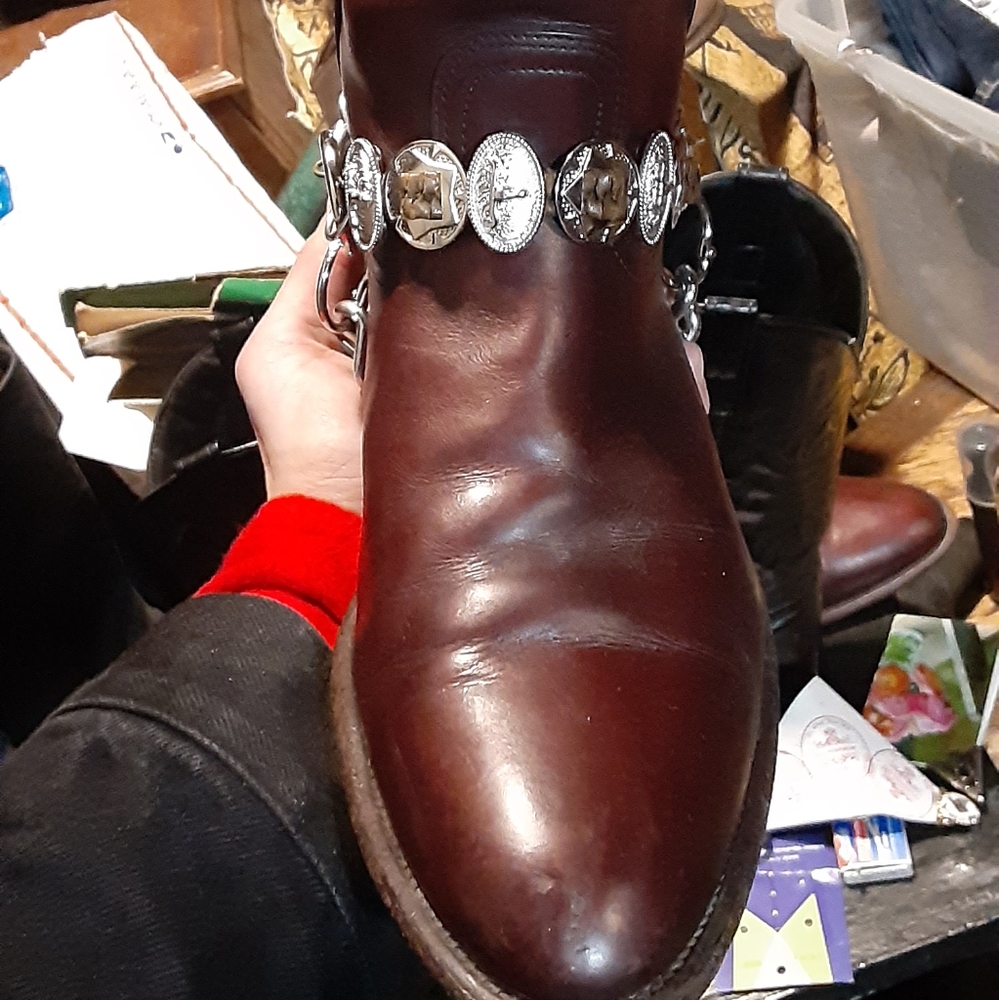 Handmade Custom Concho Bootstraps To-Order - Picture 11 of 13